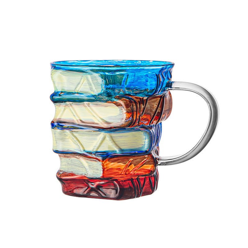 Kaffeetasse aus Borosilikatglas Büchertasse für Kaffee und Tee