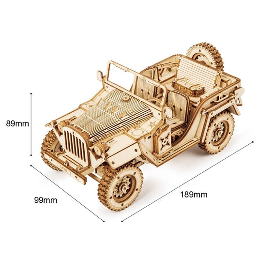 3D Holz Puzzle Jeep
