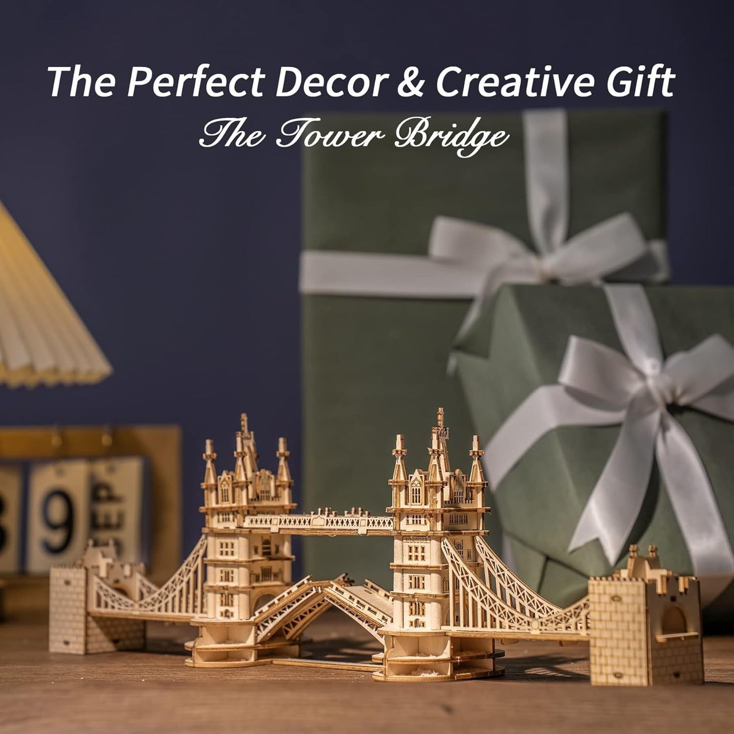 ROBOTIME 3D Holz Puzzle London Tower Bridge - Detailgetreues Modellbau Set