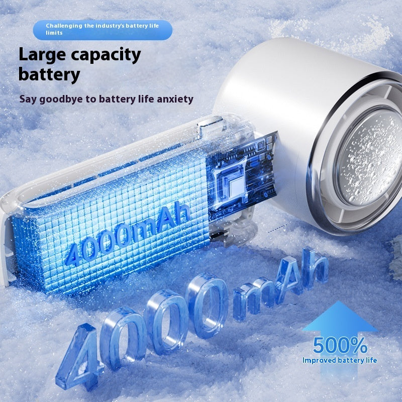 Neues Hochgeschwindigkeits  Eis Elektrischer Handventilator mit Einstellbarer Geschwindigkeit, Faltbarer Mini-Tragbarer Ventilator, Outdoor-Hängender Nackenventilator, Kleiner Ventilator