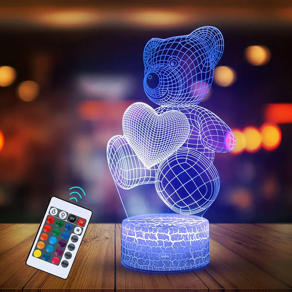 3D Lampe Acryl USB LED Night Lights Neon Sign Lamp