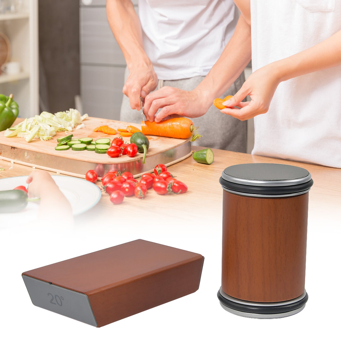 Schärfset für Messer – Rollschleifer Küchenmesser, Messerschleifer