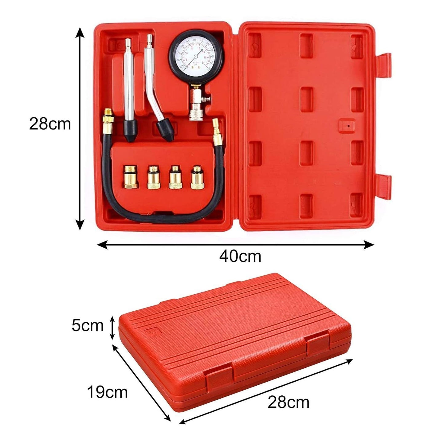 Kompressionstester Satz Verbrennungsmotor Ottomotor 0-20 Bar